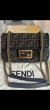 Genuine Fendi Baguette Chain Midi In  Zucca Print