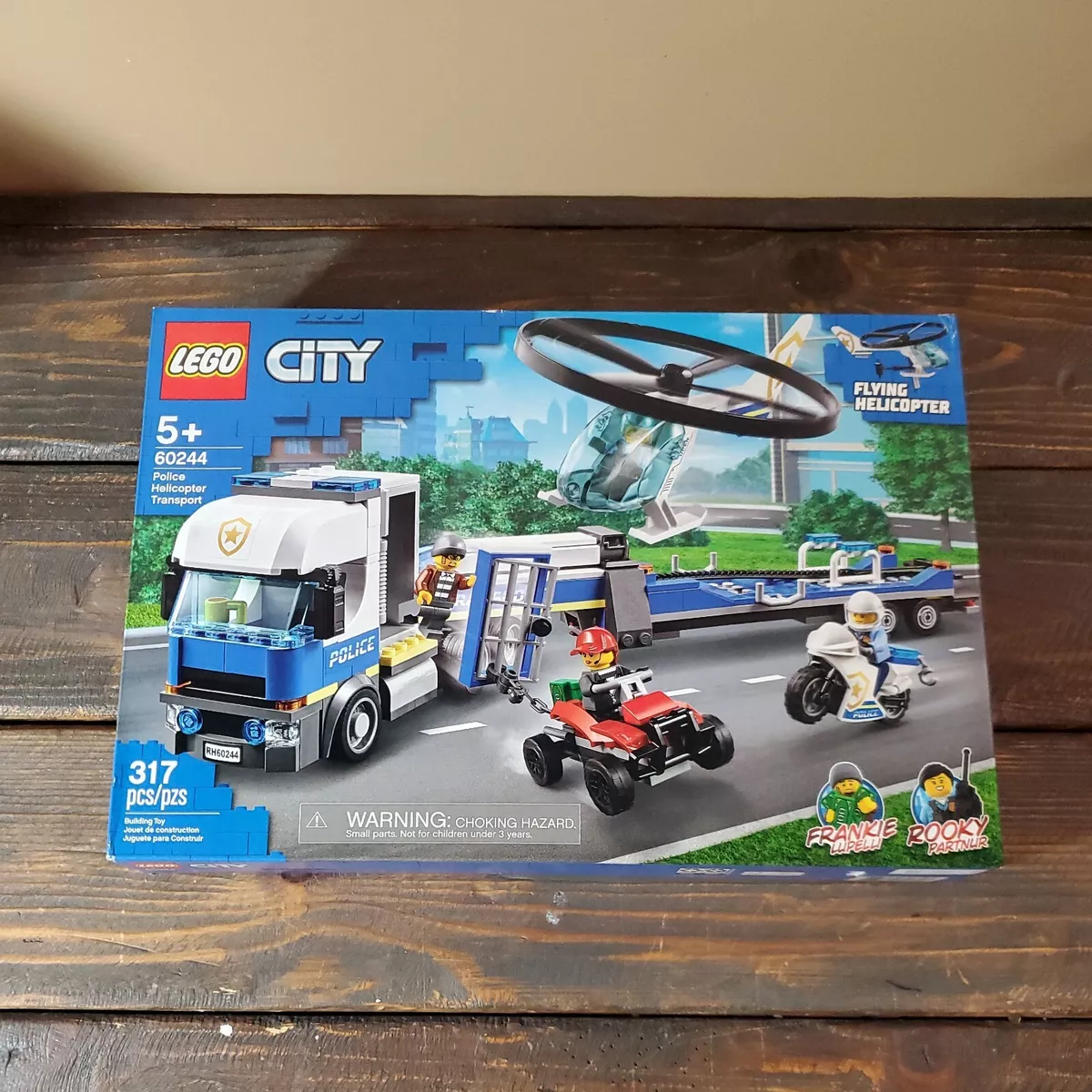 LEGO City Police Helicopter Transport 60244 Building Set 317 Pieces