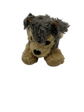 Aurora 2021 brown and gray dog plush stuffed animal toy