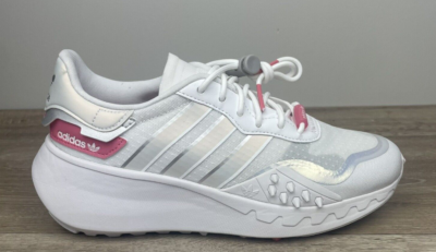 Adidas Choigo White Metallic Silver Rose Tone Women's Shoes #9 GZ8141 New!  W/box | eBay