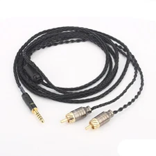 2.5/3.5/4.4mm Balanced Male to Dual RCA HIFI Stereo Cable with Magnet Ring