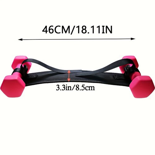 1pc Adjustable Soft Dumbbell Lifting Strap Hip Thrusting Belt - Enhance Squat, G - Picture 3 of 7