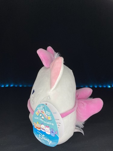 Disney Squishmallows Marie The White Cat W/ Pink Bow 7.5” NWT The Aristocats - 第 2/5 張圖片