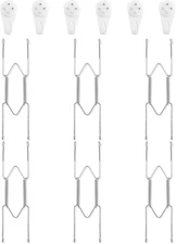 Plate Hangers for Wall for 8-10 inch, 6 Pack, Silver