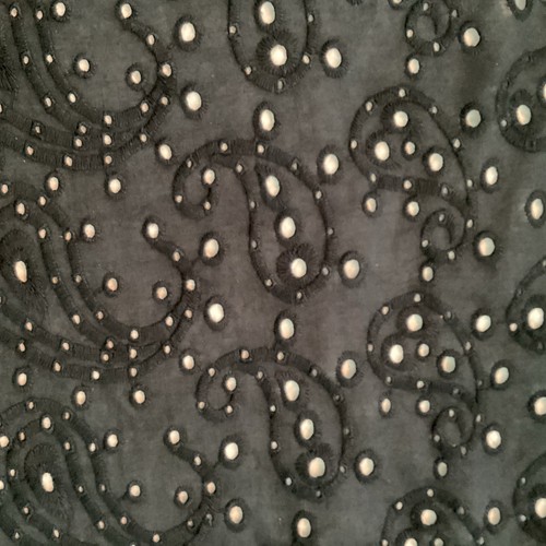 süßes schwarzes Sommerkleid mit Ösen Baumwolle 10 - Bild 5 von 12
