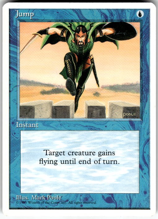 Jump Common Fourth Edition Magic: The Gathering Lightly Played