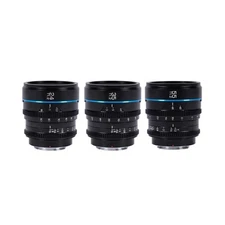SIRUI Nightwalker Series 24/35/55mm Black T1.2 Cine Lens Set M4/3 Mount MS-3SMB