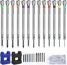 Anruyi 13Pcs Watch Screwdriver Set, Watchmakers Screwdrivers Precision Screwdri