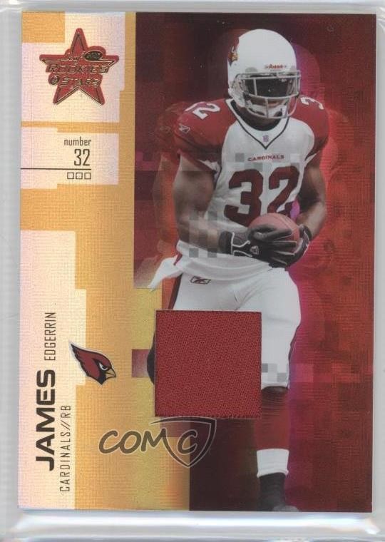 2007 Leaf Rookies & Stars Longevity Parallel Gold Materials Edgerrin James 9bp