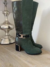 Green Knee High Boots Size 5