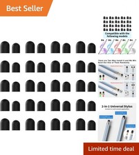 40PCS High Sensitivity Replacement Rubber Tips for Stylus Pen, Universal Fit