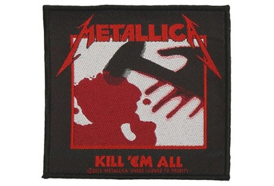 Metallica - Kill 'Em All Officially Licensed Sew On Embroidered/Woven Patch