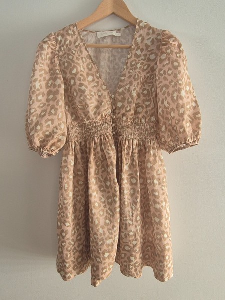 Zimmermann Leopard Print Short Dress - size 2