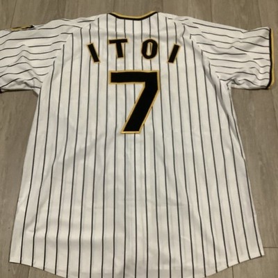 MIZUNO Baseball Uniform Hanshin Tigers Itoi Yoshio No.7 L | eBay