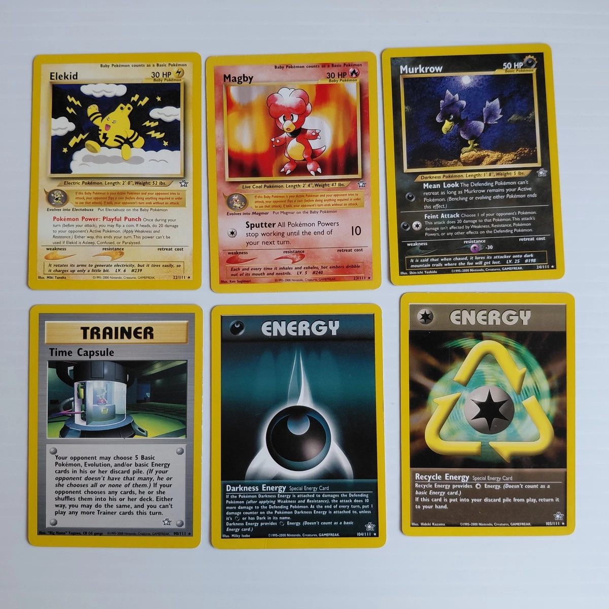 Pokémon TCG Trading Card Games in English Neo Genesis Sets for
