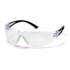 Pyramex SB3610S Cortez Clear Lens Safety Glasses Black Temples ANSI Z87.1