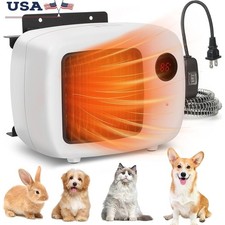 Dual Heating Pet Heater W/ Thermostat Overheat Protection Dog Houses Coops New
