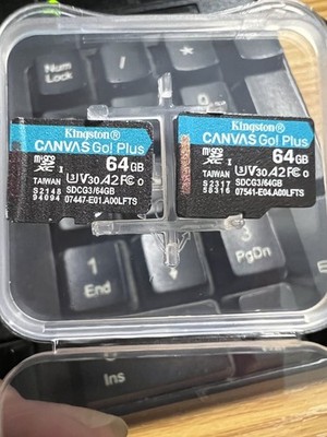 1PC Kingston Canvas Go Plus 64GB 128GB 256GB 512GB Micro SD Memory Card