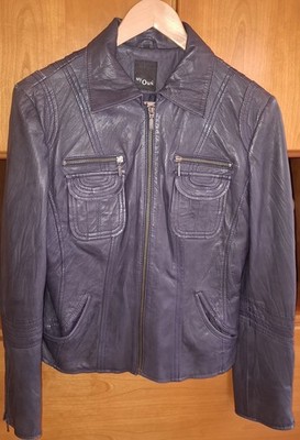 Damen Lederjacke von My Own Gr. 40 Grau Neu