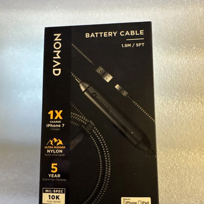 #ad Nomad Battery Cable 1.5 M 5 ft. Integrated Battery 20 AWG $29.99