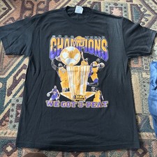 Vintage Los Angeles Lakers T Shirt Large 2002 Kobe Vtg Shaq