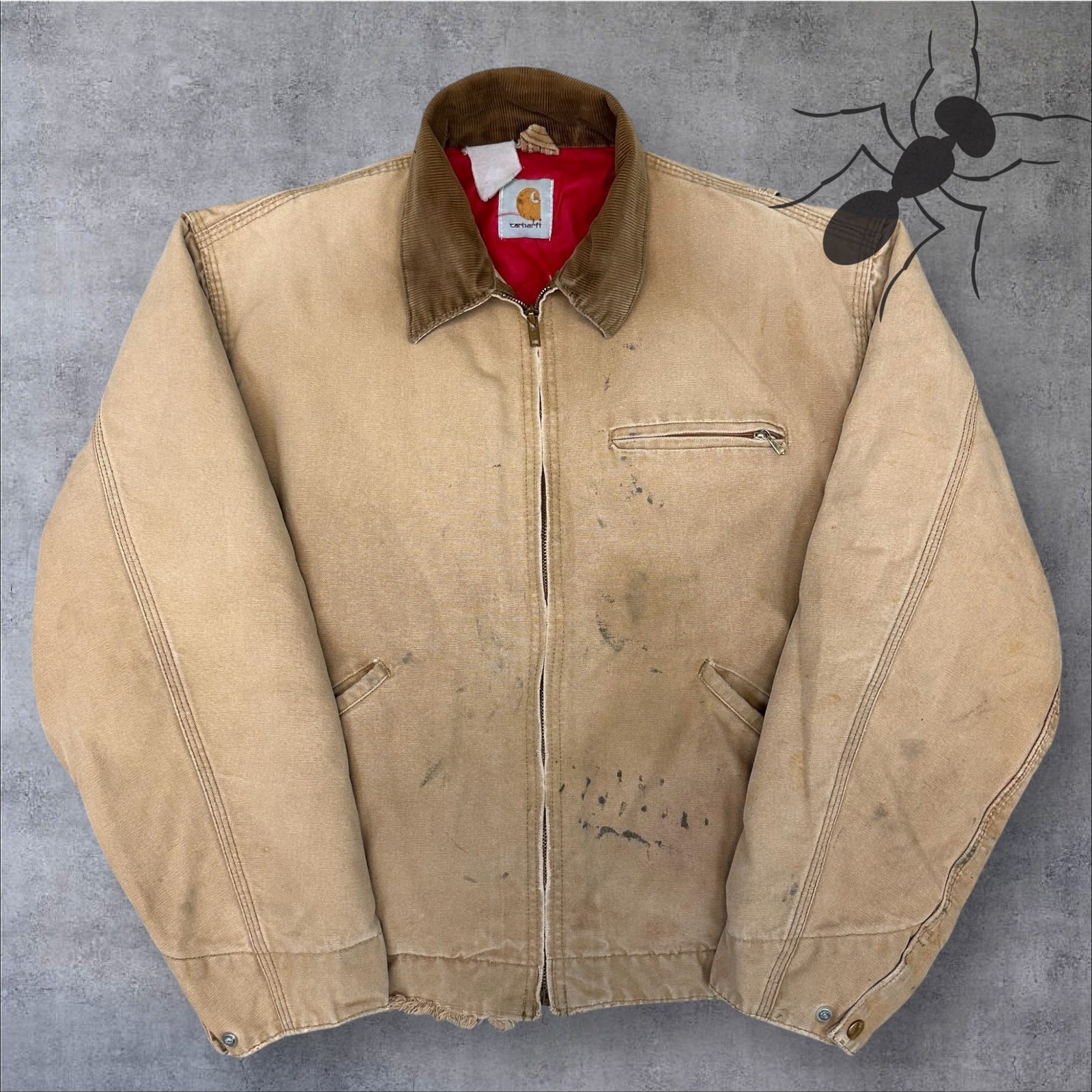 Vintage Y2K brown Carhartt Detroit work wear jacket