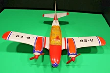 PIPER AZTEC R-28 TIN TOY FRICTION DUAL PROP AIRPLANE, CIRCA 1960 "RICO" SPANISH