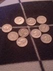 pre 1965 silver quarters lot of 10. Lot 1 varying conditions.