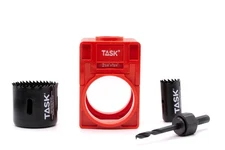 T22098 Door Lock Installation Kit with High Carbon Steel Hole Saw Blades,Blue