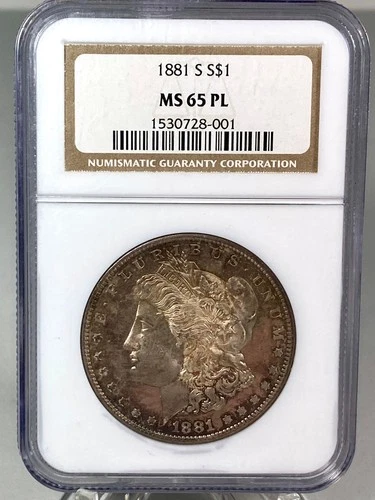 1881-S MORGAN DOLLAR NGC MS65 PL