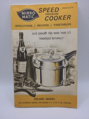 #ad Vintage Mirro Matic Speed Pressure Cooker Instruction Manual Deluxe Model 1970’s $9.50