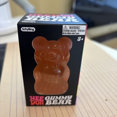 Schylling NeeDoh Gummy Bear Squishy Stress Squish Orange NEW Rare Viral Toy