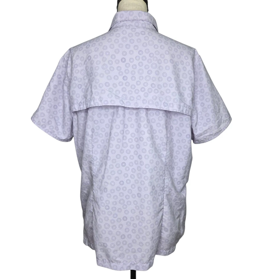 Camisa LL Bean Ventilada Mujer XL Púrpura S/S Pesca Exterior Abotonada Foto 4 de 4