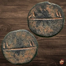 Medieval Islamic disc weight - Bronze - Uqiyyah / dirhams (4.13 gr) #t662