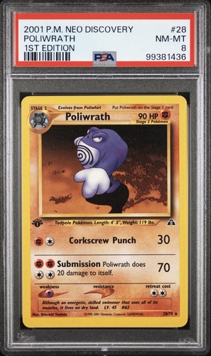 Poliwrath (1st Edition) graded PSA 8 for sale on eBay