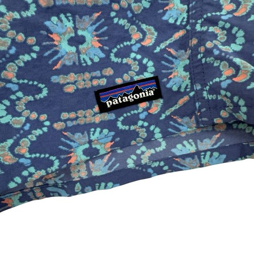 Patagonia EUC Large Baggies 5" Shorts Sunshine Dye Current Blue Relaxed Womens - Picture 4 of 8