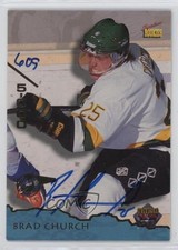 1995 Signature Rookies Tetrad Auto 609/5000 Brad Church #68 Auto z6b