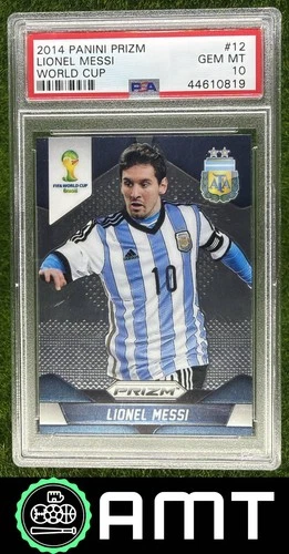 Lionel Messi PSA 10 2014 Panini Prizm FIFA World Cup Brazil Argentina #12 0819