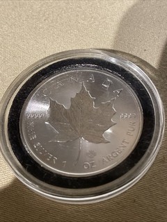2023 Kanada 5 $ Maple Leaf gilded ST/BU Münze 1oz Silber 999/1000 NUR 5.000 St.
