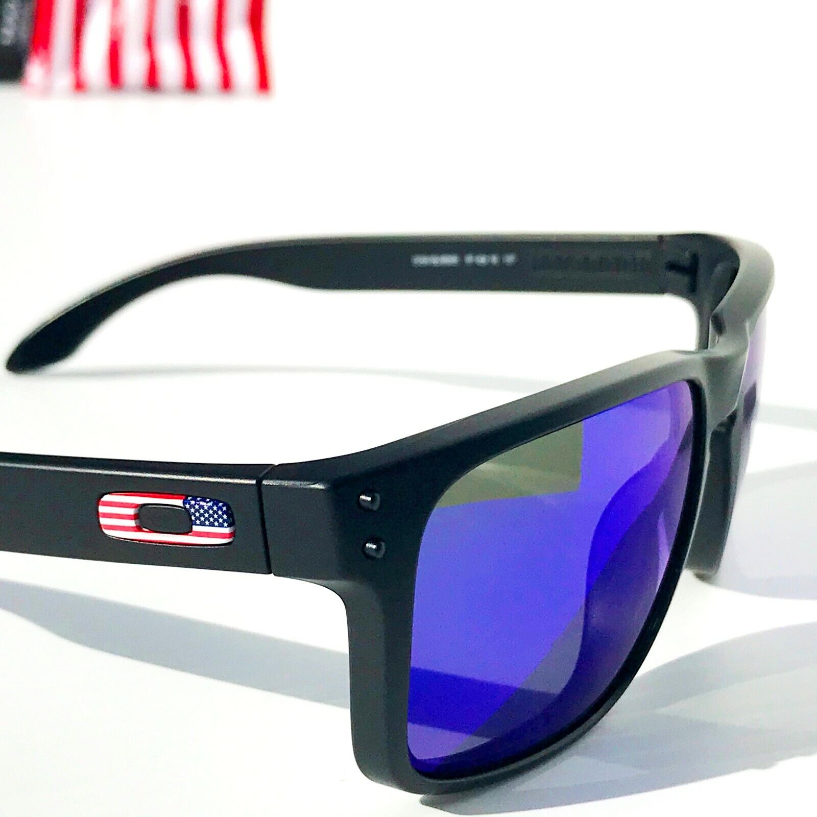 NEW* Oakley Holbrook USA Flag POLARIZED Galaxy Blue Iridium