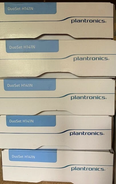 Plantronics H141N DuoSet Noise-Canceling Headset You Need M22 M12 SIP VOIP - Image 2 of 2
