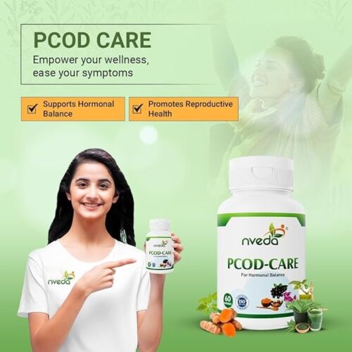 Nveda Ayurvedic herbs based PCOS/PCOD Care Tablets for Women 60 capsules - Picture 3 of 5