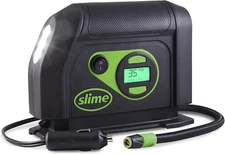 Slime 40051 Tire Inflator, Portable Car Air Compressor, Inflate Right