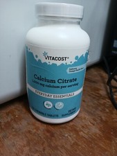 Vitacost Calcium Citrate 1000mg - 120 chewable tablets Orange-Vanilla - 5/2027
