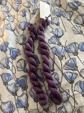 New Silk and Ivory Needlepoint Yarn purple Lot "Plum" 28.8 Yd 1141