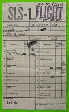 SPACE SHUTTLE PROGRAM OBSOLETE SPARE PART SLS-1  SCREW & INFO TAG 1985