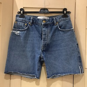 Victoria Beckham Blue Denim Button 