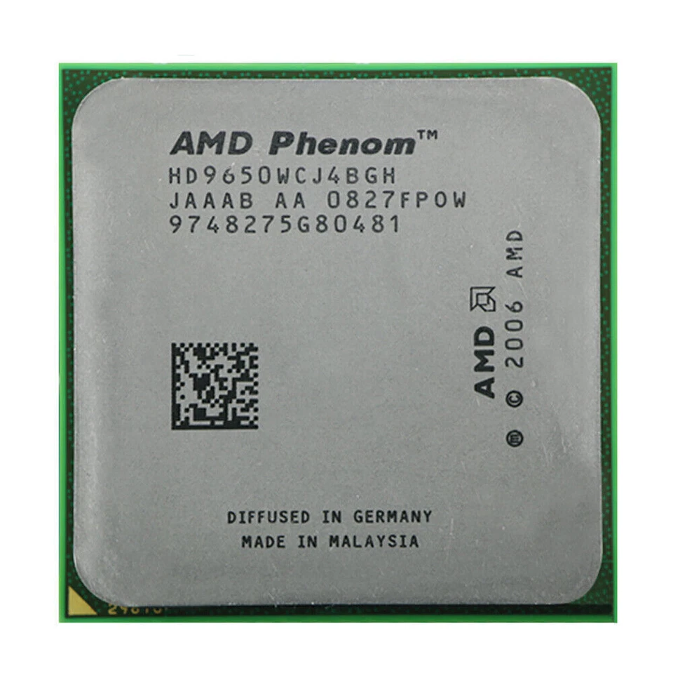 AMD Phenom X4 9650 HD9650WCJ4BGH 4 Core 2.3 GHz 95W Socket AM2+ CPU Processors - Image 3 of 3