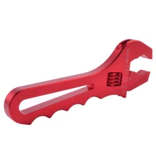 Red Anodized Aluminum Adjustable AN Wrench Set 3AN to 16AN Spanner