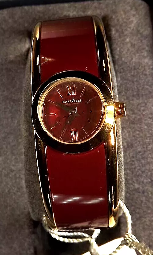 Reloj de vestir de cuarzo CARAVELLE by Bulova "Bangle" para mujer 3 cajeros automáticos - FUNCIONA - ENVÍO GRATUITO Foto 4 de 4